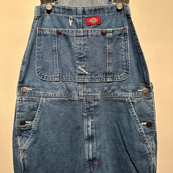 Dickies Denim Overalls - W30 x L32 - Picture 2 of 7